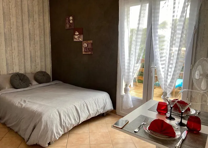 Studio Independant Dans Villa Avec Piscine Jacuzzi